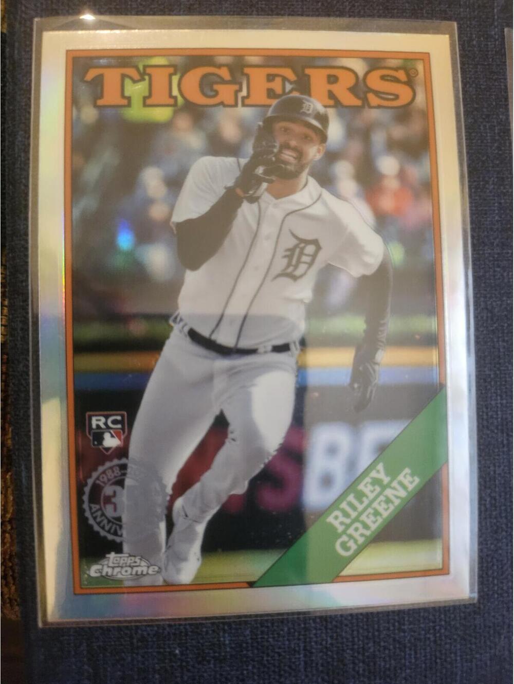 Riley Greene 2023 Topps Chrome 1988 Throwback 35th Anniversary Rookie RC #88BU-9